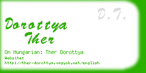 dorottya ther business card